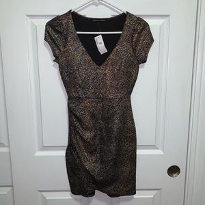 Metallic mini dress